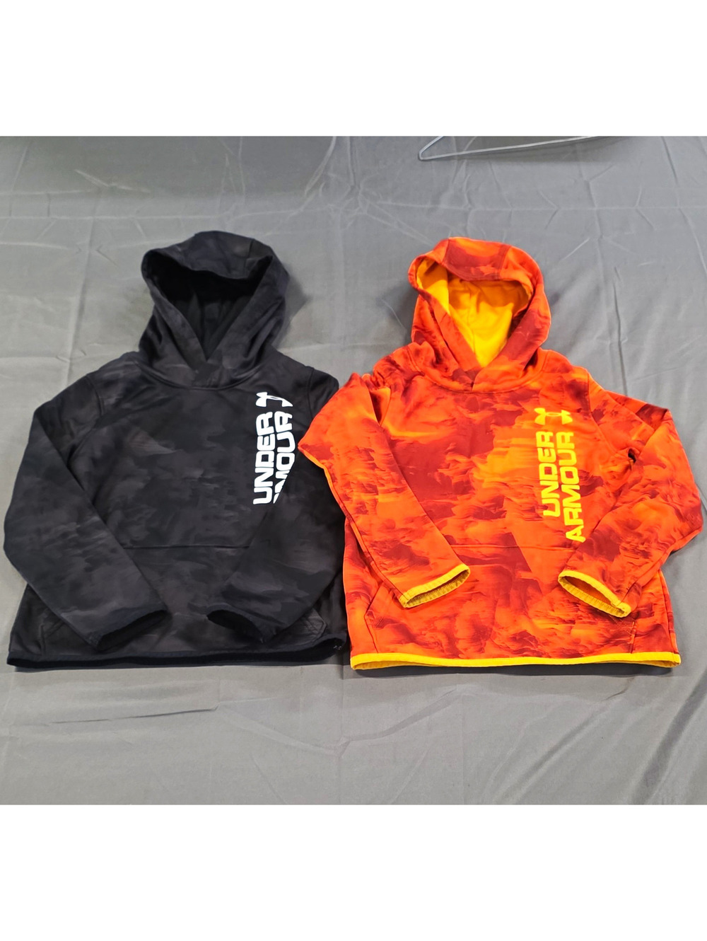 Under Armour ColdGear Boys 5-6Y Lot of 2 Camo Fleece Hoodies